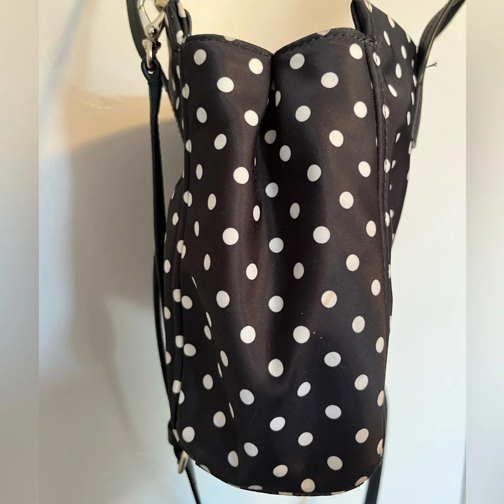 Kate Spade New York Loden- Black/White Polka Dot Bag